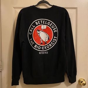 Beetlejuice Black Sweatshirt Hot Topic Unisex Medium
